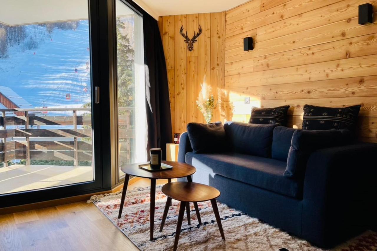 Serre-Chevalierstudio Terrace Next To Ski Slopes Saint-Chaffrey Buitenkant foto